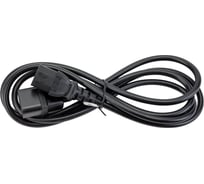 Кабель питания Cabeus монитор-компьютер IEC 320 C13 - IEC 320 C14 (3x1.0), 1.8 м PC-189-VDE-1.0-1.8M 26005103