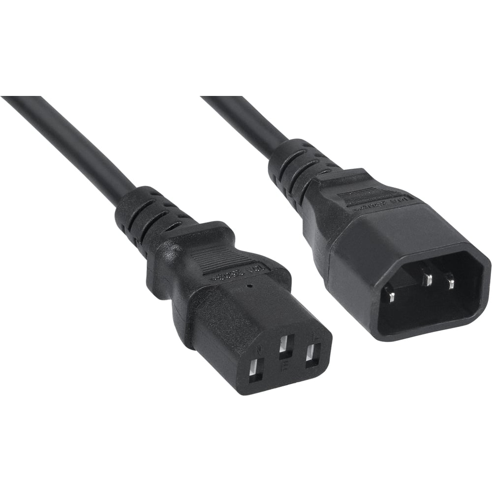 Кабель питания Cabeus монитор-компьютер IEC 320 C13 - IEC 320 C14 (3x0 ...