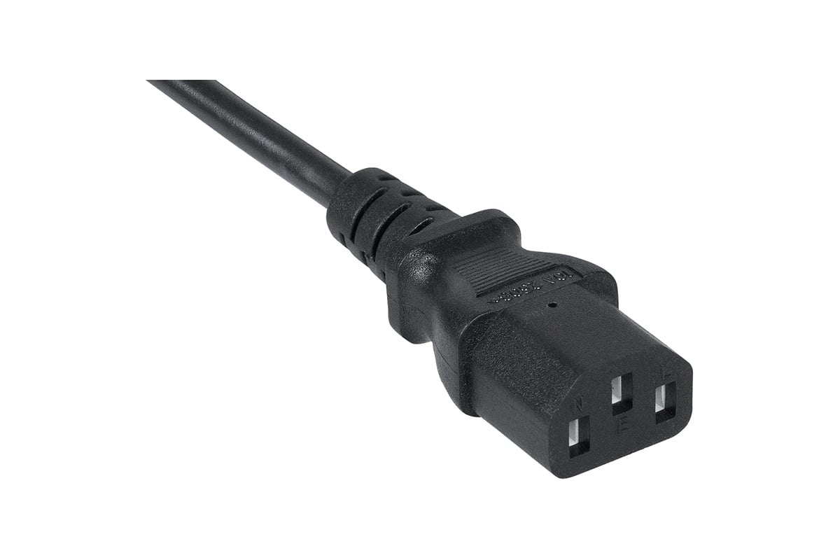 Кабель питания Cabeus монитор-компьютер IEC 320 C13 - IEC 320 C14 (3x0 ...