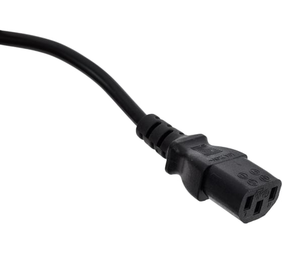 Кабель питания Cabeus монитор-компьютер IEC 320 C13 - IEC 320 C14 (3x1.0), 0.6 м PC-189-VDE-1.0-0.6M