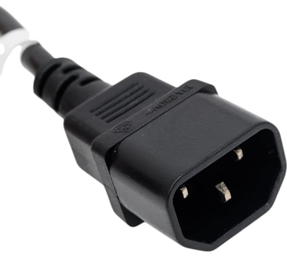 Кабель питания Cabeus монитор-компьютер IEC 320 C13 - IEC 320 C14 (3x1.0), 0.6 м PC-189-VDE-1.0-0.6M