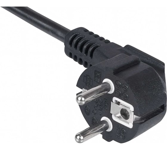 Кабель питания компьютера Cabeus (Schuko+C13) (3x1.0), 0.6 м PC-186-VDE-1.0-0.6M