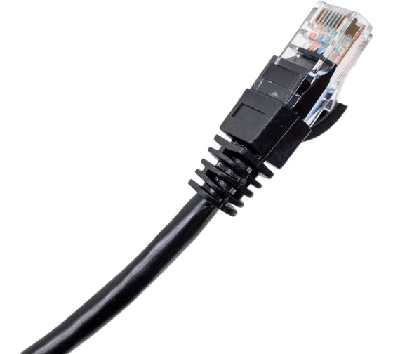 Неэкранированный патч-корд Cabeus U/UTP, категория 5е, 2xRJ45/8p8c, черный, PVC, 5м PC-UTP-RJ45-Cat.5e-5m-BK