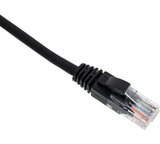 Неэкранированный патч-корд Cabeus U/UTP, категория 5е, 2xRJ45/8p8c, черный, LSZH, 0.15м PC-UTP-RJ45-Cat.5e-0.15m-BK-LSZH