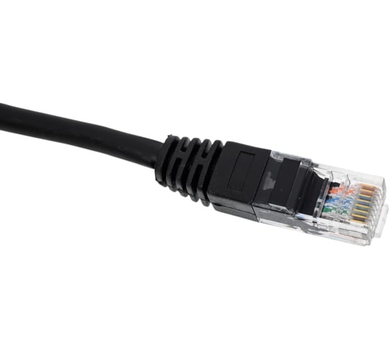 Неэкранированный патч-корд Cabeus U/UTP, категория 5е, 2xRJ45/8p8c, черный, LSZH, 0.15м PC-UTP-RJ45-Cat.5e-0.15m-BK-LSZH