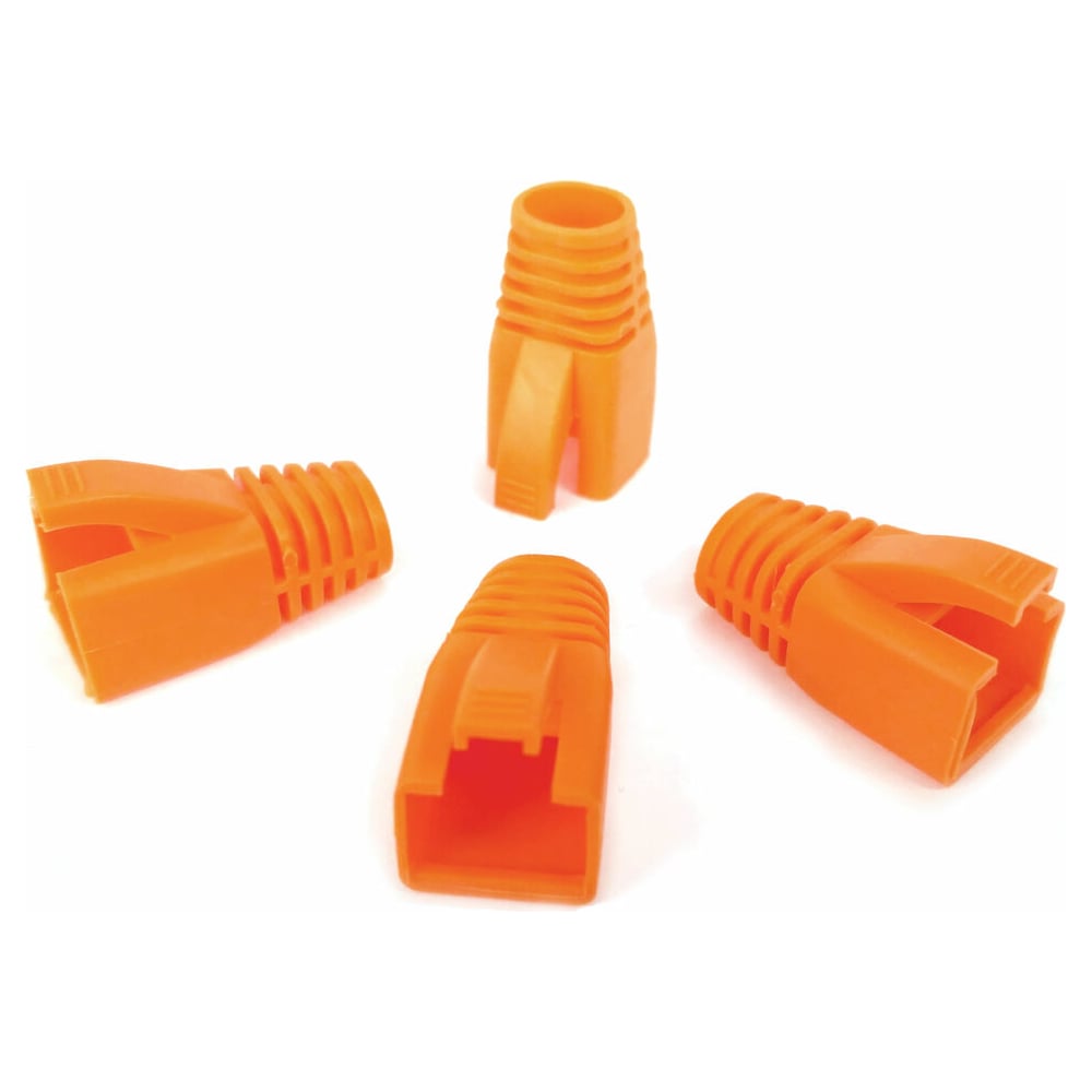 Изолирующий колпачок для разъемов RJ-45 Cabeus оранжевый, d-8 мм 100 шт ...