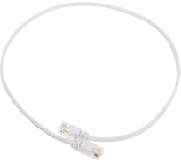 Телефонный патч-корд Cabeus 2x6р4с, белый, PVC, 0.5 м PC-TEL-RJ12-0.5m