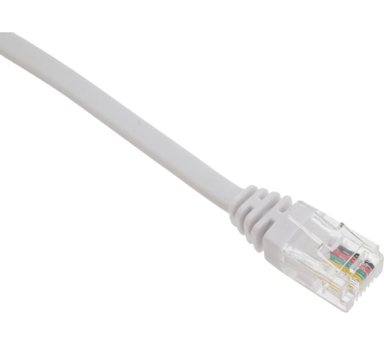 Телефонный патч-корд Cabeus 2x6р4с, белый, PVC, 0.5 м PC-TEL-RJ12-0.5m