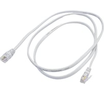 Телефонный патч-корд Cabeus 2x6р4с, белый, PVC, 1 м PC-TEL-RJ12-1m
