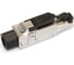 Разъем Hyperline PLUF-8P8C-S-C6-SH RJ-45 (8P8C) под витую пару, полевая заделка, категория 6, экранированный, для одножильного кабеля (внешний диаметр кабеля 6-8 мм, 23-26 AWG), накручивающи 2