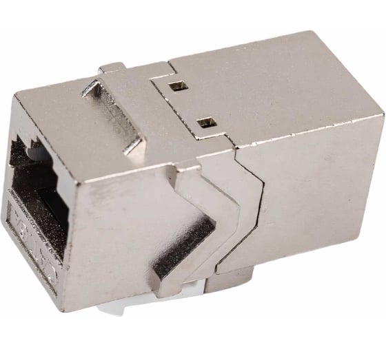 Проходной адаптер Cabeus RJ45-RJ45 (8p8c), категория 6a, экранированный CA-8p8c-C6a-SH