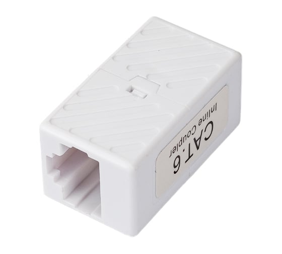 Проходной адаптер Cabeus RJ45-RJ45 (8p8c), категория 6, неэкранированный CA-8p8c-C6