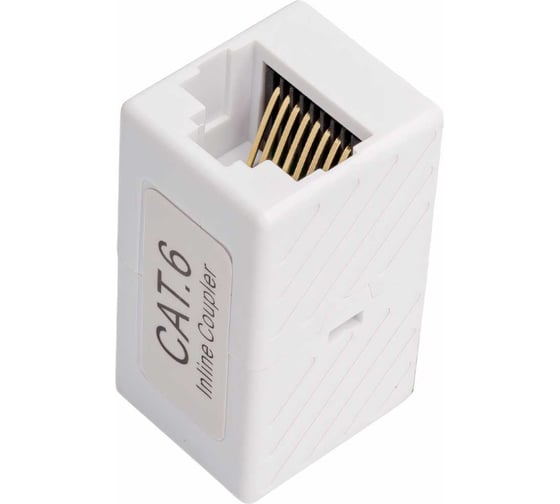 Проходной адаптер Cabeus RJ45-RJ45 (8p8c), категория 6, неэкранированный CA-8p8c-C6