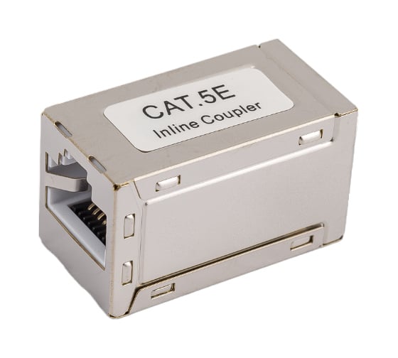 Проходной адаптер Cabeus RJ45-RJ45 (8p8c), категория 5е, экранированный CA-8p8c-C5e-SH
