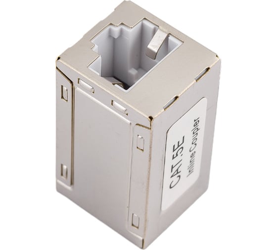 Проходной адаптер Cabeus RJ45-RJ45 (8p8c), категория 5е, экранированный CA-8p8c-C5e-SH