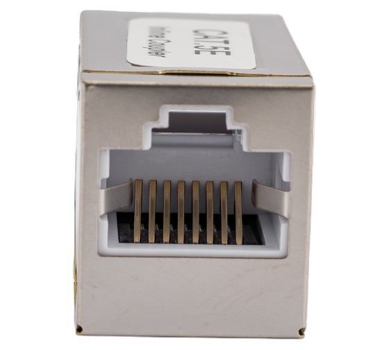 Проходной адаптер Cabeus RJ45-RJ45 (8p8c), категория 5е, экранированный CA-8p8c-C5e-SH