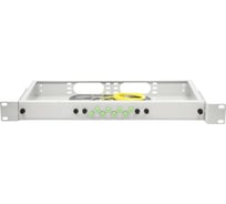 Оптический стоечный кросс TWIST на 8 портов FC APC в сборе CROSSO-8FC-A
