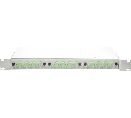 Оптический стоечный кросс TWIST на 24 портов FC APC в сборе CROSSO-24FC-A