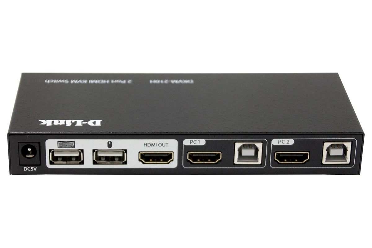 2-портовый kvm-переключатель d-link с портами hdmi и usb DKVM-210H/A1A