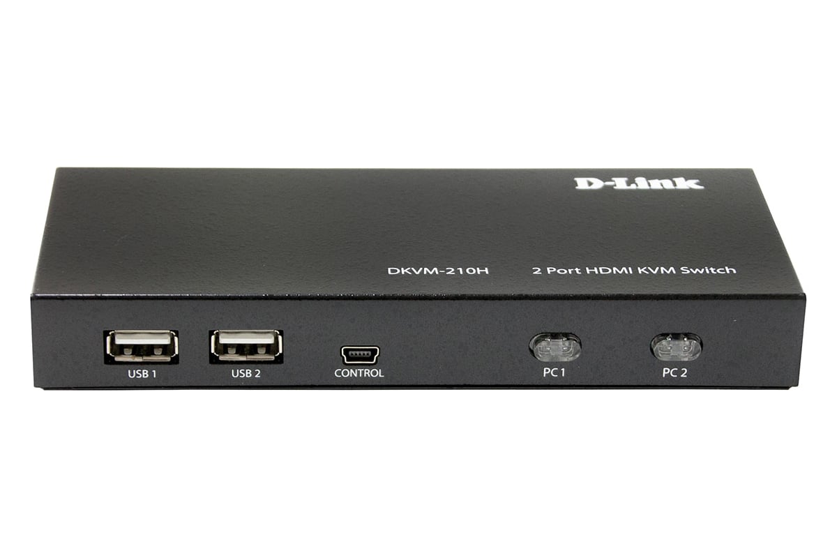 2-портовый kvm-переключатель d-link с портами hdmi и usb DKVM-210H/A1A