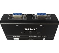 2-портовый kvm-переключатель d-link с портами vga и ps/2 KVM-121/B1A