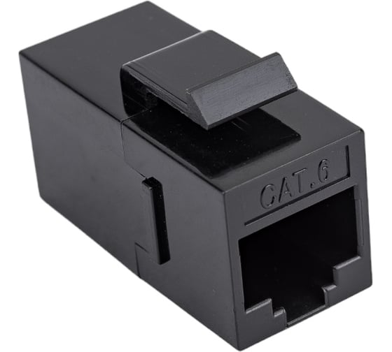 Проходной неэкранированный адаптер формата Keystone Cabeus RJ45-RJ45 (8p8c), категория 6, CA-KJ-8p8c-C6