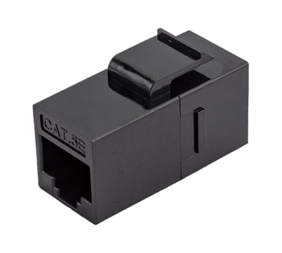 Проходной неэкранированный адаптер формата Keystone Cabeus RJ45-RJ45 (8p8c), категория 5е, CA-KJ-8p8c-C5e