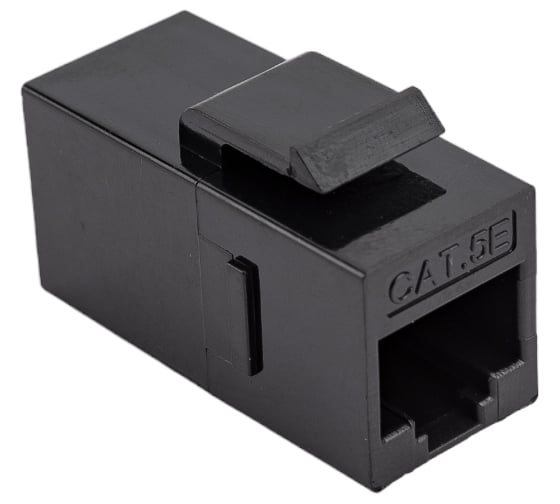Проходной неэкранированный адаптер формата Keystone Cabeus RJ45-RJ45 (8p8c), категория 5е, CA-KJ-8p8c-C5e