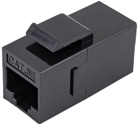 Проходной неэкранированный адаптер формата Keystone Cabeus RJ45-RJ45 (8p8c), категория 5е, CA-KJ-8p8c-C5e