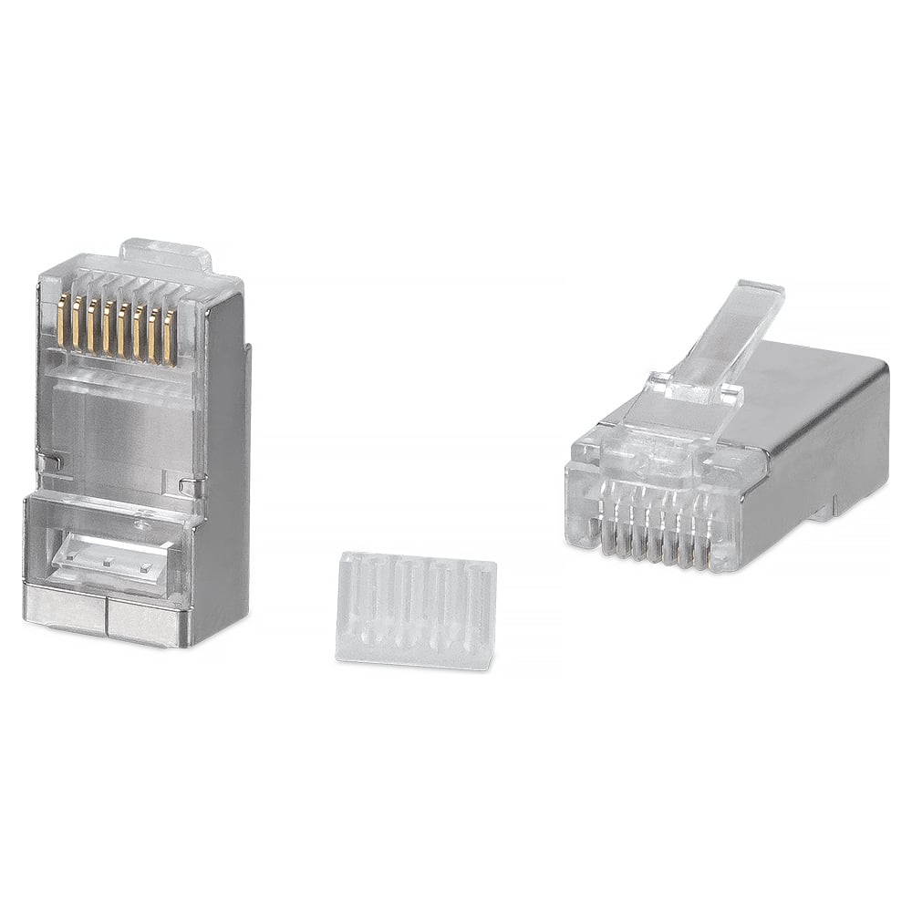Экранированный коннектор RJ-45 под витую пару Cabeus категория 6/7, для ...
