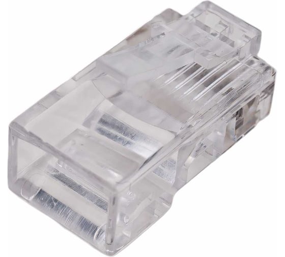 Универсальный коннектор RJ-45 Cabeus быстрой установки под витую пару, категория 5e, (для одножильного и многожильного кабеля) 100 шт 8P8C-FC