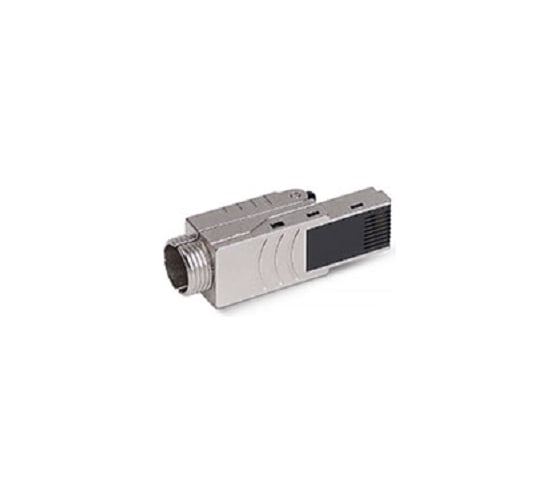Коннектор 8RJ-45 (8P8C) Cabeus P8C-SH-C6+ -TWP с фиксатором кабеля и колпачком, под витую пару, категория до 6a, экранированный, для одножильного кабеля, для толстых жил 100 шт 8P8C-SH-C6+-TWP