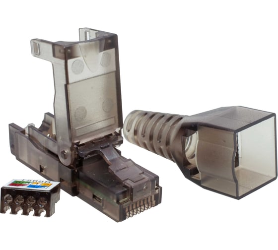 Безынструментальный коннектор (RJ-45) 8P8C SUPRLAN UTP Cat.6A 10-0239