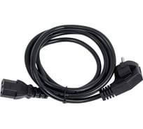 Кабель питания GoPower евровилка cee 7/7-c13 (f) 1.8м пвх 0.75мм черный 00-00024054