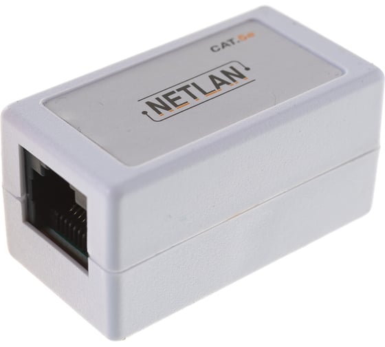 Кабельный соединитель RJ45-RJ45 (8P8C), Кат.5e Класс D, 100МГц, неэкранированный, белый, 10шт NETLAN EC-UCB-55-UD2-WT-10