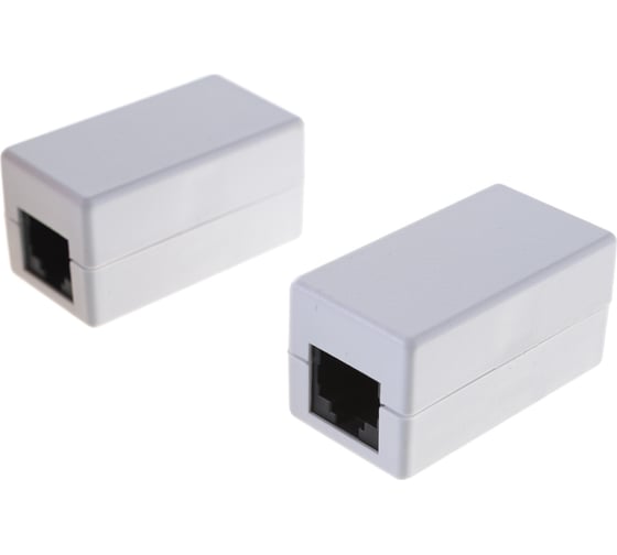 Кабельный соединитель RJ45-RJ45 (8P8C), Кат.5e Класс D, 100МГц, неэкранированный, белый, 10шт NETLAN EC-UCB-55-UD2-WT-10