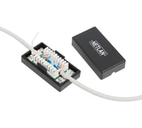 Кабельный соединитель IDC-IDC, Кат.5e Класс D, 100МГц, KRONE, T568A/B, неэкранированный, черный, 10шт NETLAN EC-UCB-IDC-UD2-BK-10