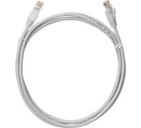Коммутационный шнур U/UTP 4 пары, Кат.5е Класс D, 100МГц, 2хRJ45/8P8C, T568B, литой, многожильный, PVC нг B, серый, 3м, 10шт NETLAN EC-PC4UD55B-030-GY-10