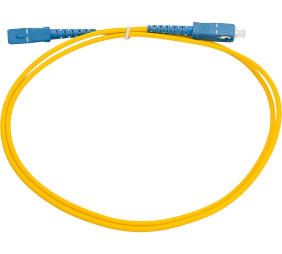 Оптический патч-корд NEWMAX NM симлексный SC/UPC-SC/UPC SM G.652D 3.0мм желтый 1.0 м NM-SC-SC/SU-1.0