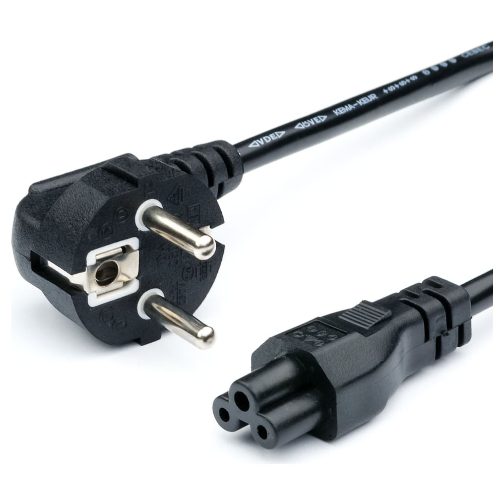 Кабель питания GoPower евровилка cee 7/7-iec 320 c5 1.8м пвх 0.75мм ...
