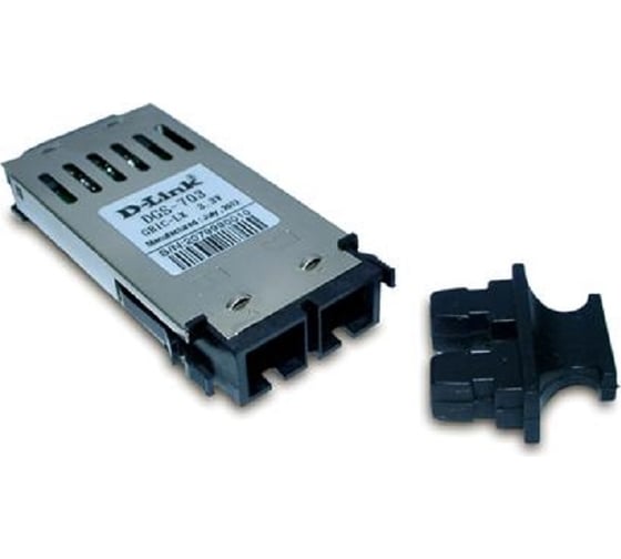 Gbic-трансивер d-link с 1 портом 1000base-lx для одномодового оптического кабеля (до 10 км) DGS-703 1