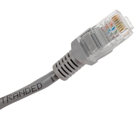 Патч-корд Ripo utp cat 5e, rj45, 2 m (серый) 003-300006