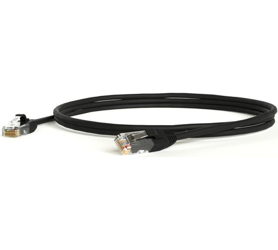 Патч-корд Hyperline PC-LPM-UTP-RJ45-RJ45-C5e-0.15M-LSZH-BK 243691