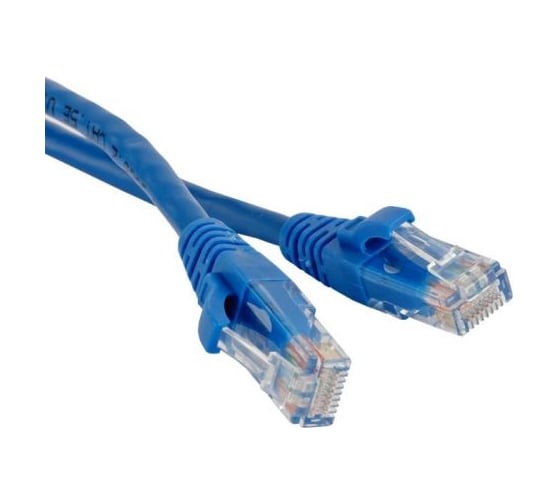 Патч-корд Hyperline PC-LPM-UTP-RJ45-RJ45-C5e-3M-LSZH-BL 373629