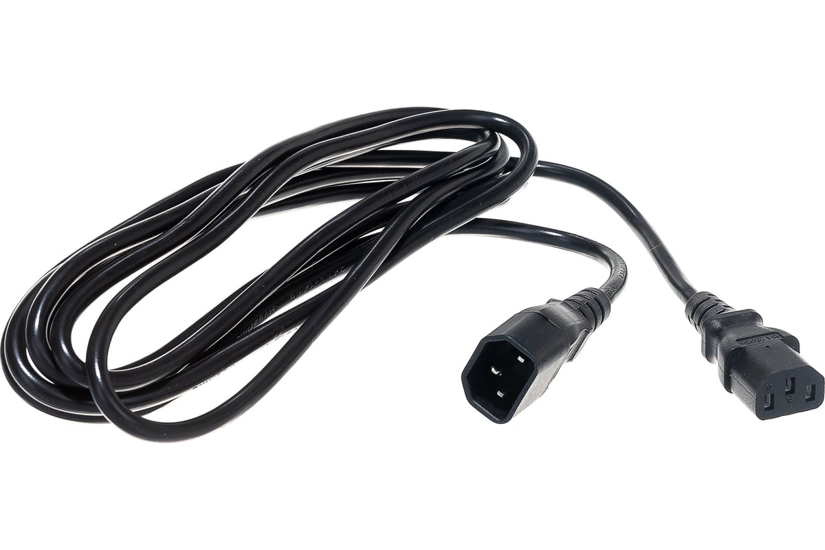 Кабель питания монитор-компьютер IEC 320 C13 - IEC 320 C14 (3x1.00 ...