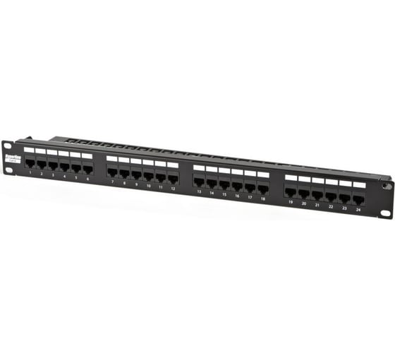 Патч-панель 19", 1U, 24 порта RJ-45, категория 6, Dual IDC Hyperline PP2-19-24-8P8C-C6-110 19741
