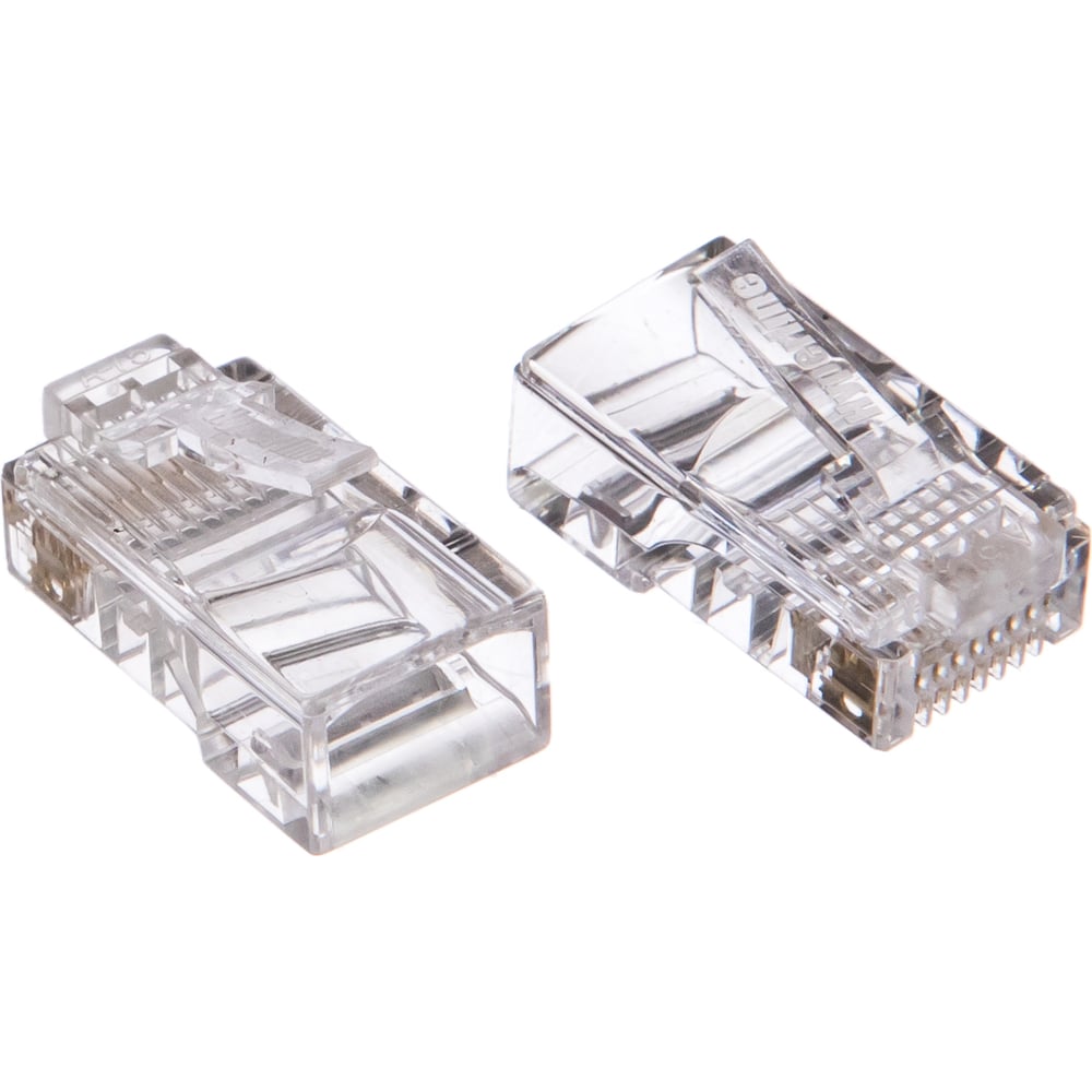 Разъем Hyperline RJ-45 (8P8C) под витую пару, категория 5e (50µ"/ 50 ...
