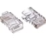 Разъем Hyperline RJ-45 (8P8C) под витую пару, категория 5e (50µ"/ 50 микродюймов), универсальный (для одножильного и многожильного кабеля) 100шт PLUG-8P8C-U-C5-100 49377 1