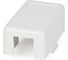 Корпус настенной розетки для установки одной вставки типа Keystone Jack Hyperline SBB1-1-WH 15415 2