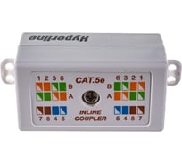 Проходной адаптер (coupler), Dual IDC, категория 5e, 4 пары Hyperline CA-IDC-C5e-WH 23533